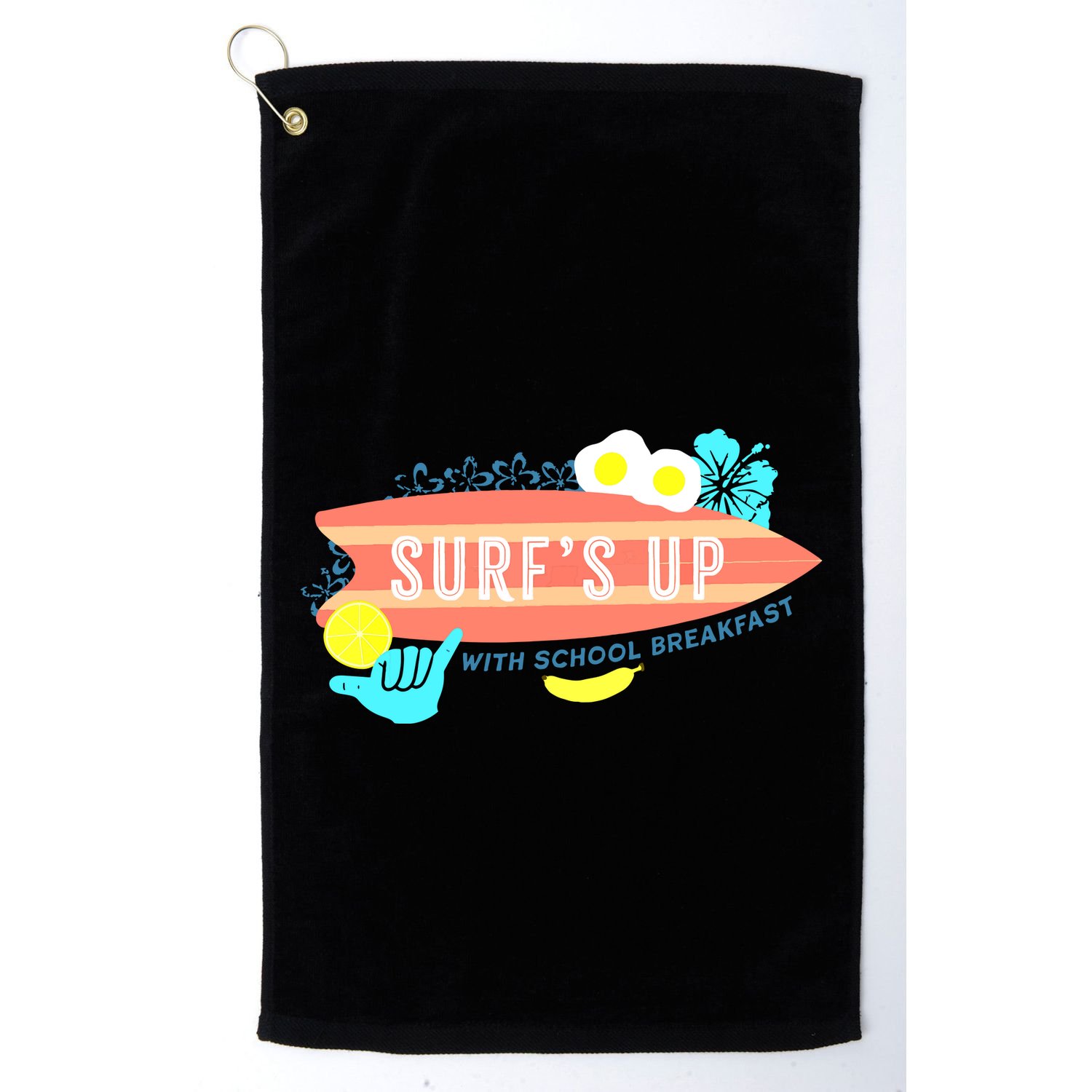 National School Breakfast Week Shirts Surfs Up Golf Towel