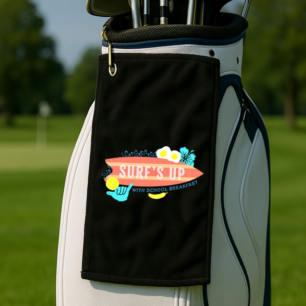 National School Breakfast Week Shirts Surfs Up Golf Towel