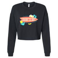 National School Breakfast Week Shirts Surfs Up Cropped Pullover Crew