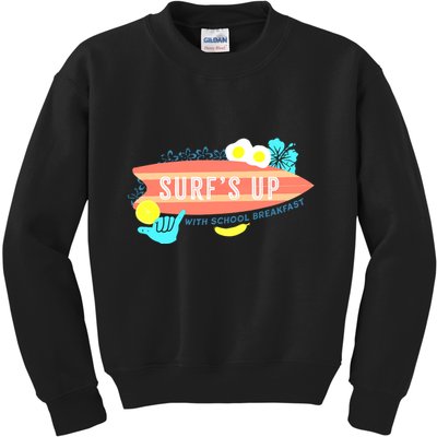 National School Breakfast Week Shirts Surfs Up Kids Sweatshirt