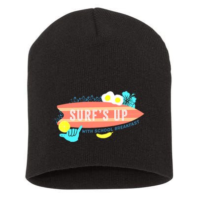 National School Breakfast Week Shirts Surfs Up Short Acrylic Beanie