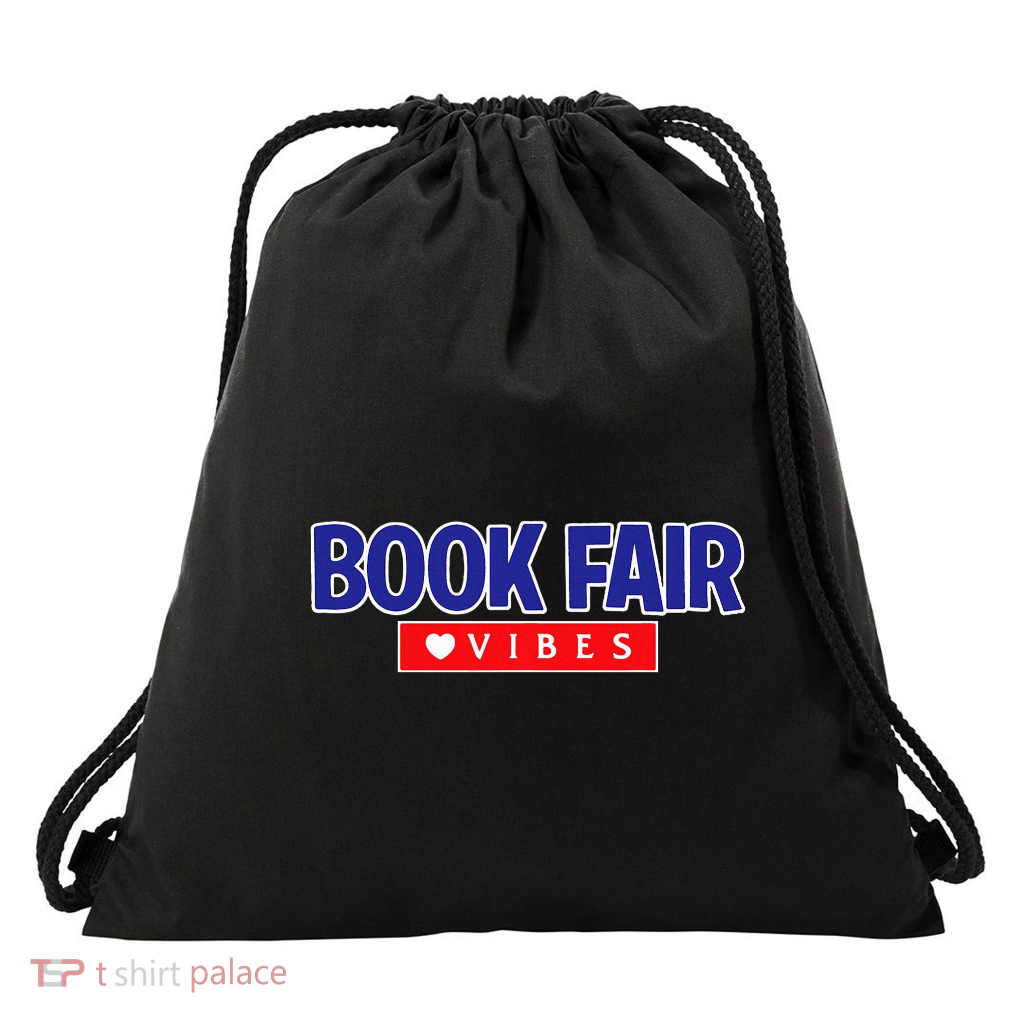 Nostalgia School Book Fair Vibes Drawstring Bag