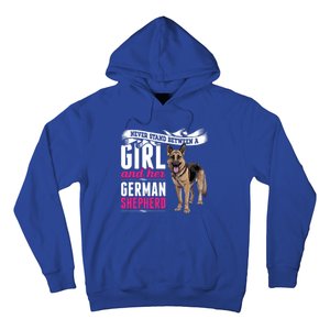 Never Stand Between A And Her Ger Shepherd Dog Gift Hoodie