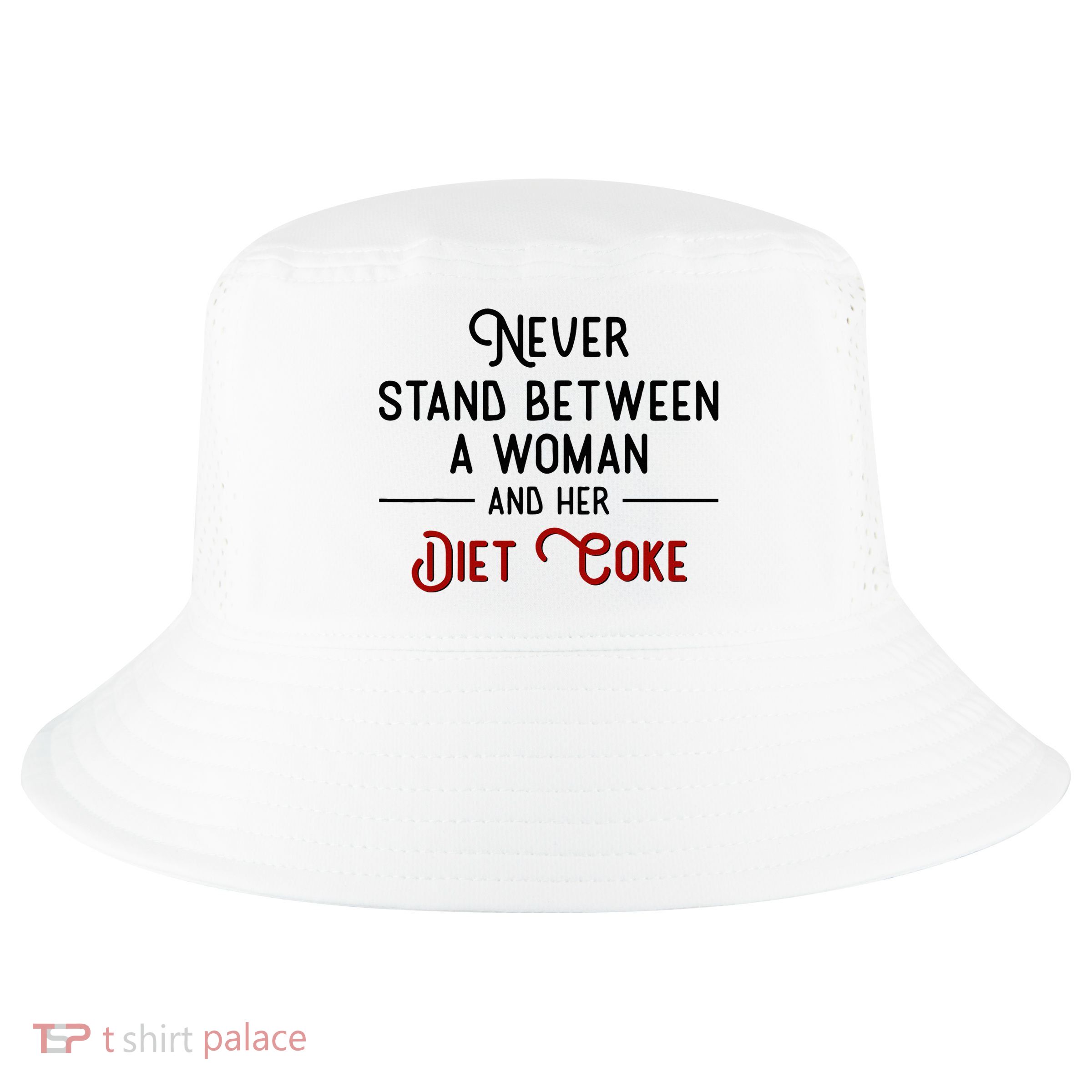 Never Stand Between A Woman And Her Diet C.O.K.E Cool Comfort Performance Bucket Hat