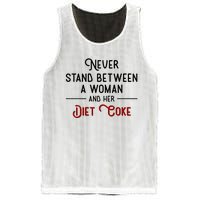 Never Stand Between A Woman And Her Diet C.O.K.E Mesh Reversible Basketball Jersey Tank