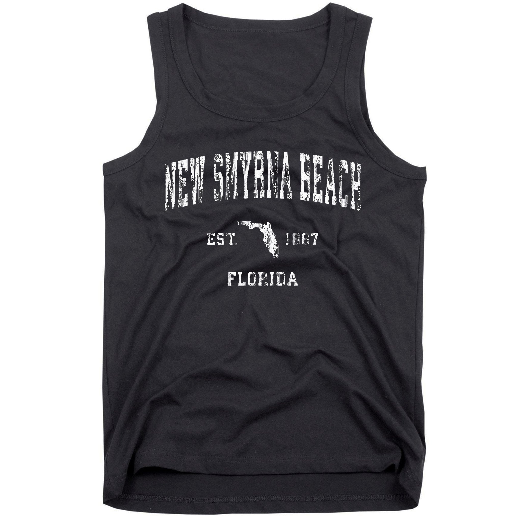 New Smyrna Beach Florida Fl Vintage Athletic Sports Design Tank Top