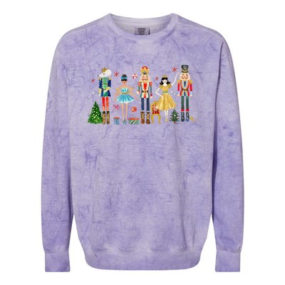 Nutcracker Squad Ballet Dance Christmas Matching Family Xmas Colorblast Crewneck Sweatshirt