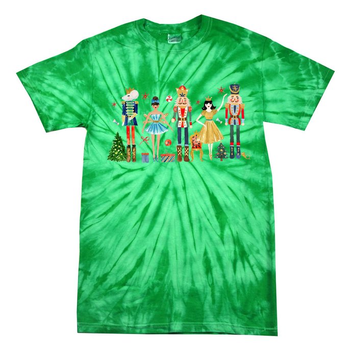 Nutcracker Squad Ballet Dance Christmas Matching Family Xmas Tie-Dye T-Shirt