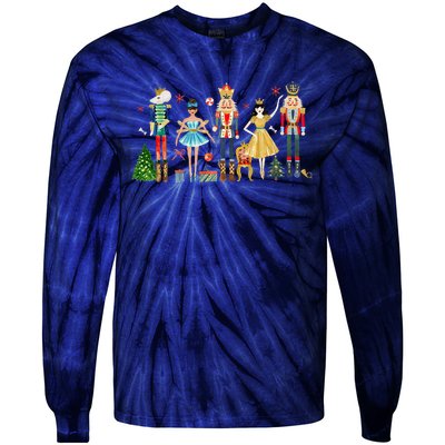 Nutcracker Squad Ballet Dance Christmas Matching Family Xmas Tie-Dye Long Sleeve Shirt