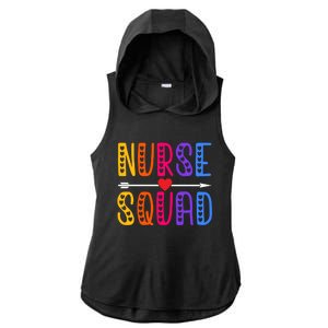 Nurse Squad Cute Funny Nursing Meaningful Gift Ladies PosiCharge Tri-Blend Wicking Draft Hoodie Tank