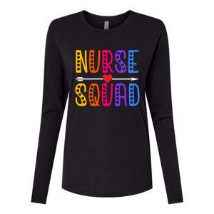 Nurse Squad Cute Funny Nursing Meaningful Gift Womens Cotton Relaxed Long Sleeve T-Shirt