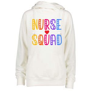 Nurse Squad Cute Funny Nursing Meaningful Gift Womens Funnel Neck Pullover Hood