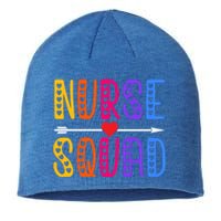 Nurse Squad Cute Funny Nursing Meaningful Gift Sustainable Beanie