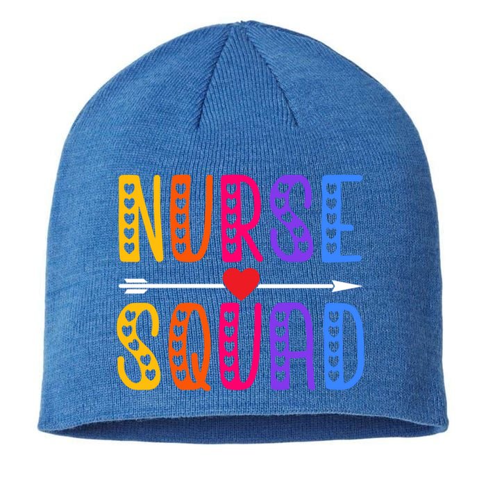 Nurse Squad Cute Funny Nursing Meaningful Gift Sustainable Beanie