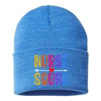 Nurse Squad Cute Funny Nursing Meaningful Gift Sustainable Knit Beanie