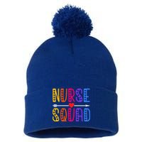 Nurse Squad Cute Funny Nursing Meaningful Gift Pom Pom 12in Knit Beanie