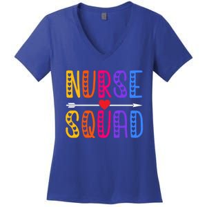 Nurse Squad Cute Funny Nursing Meaningful Gift Women's V-Neck T-Shirt