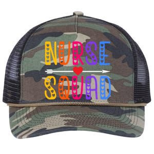 Nurse Squad Cute Funny Nursing Meaningful Gift Retro Rope Trucker Hat Cap