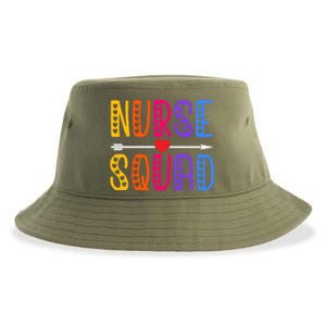 Nurse Squad Cute Funny Nursing Meaningful Gift Sustainable Bucket Hat