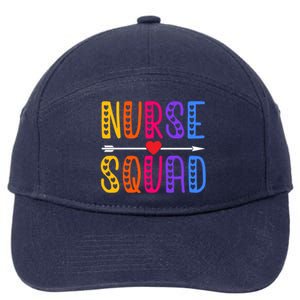 Nurse Squad Cute Funny Nursing Meaningful Gift 7-Panel Snapback Hat