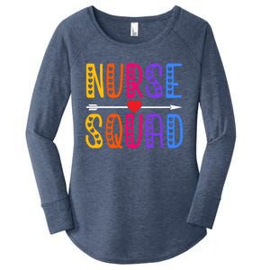 Nurse Squad Cute Funny Nursing Meaningful Gift Women's Perfect Tri Tunic Long Sleeve Shirt