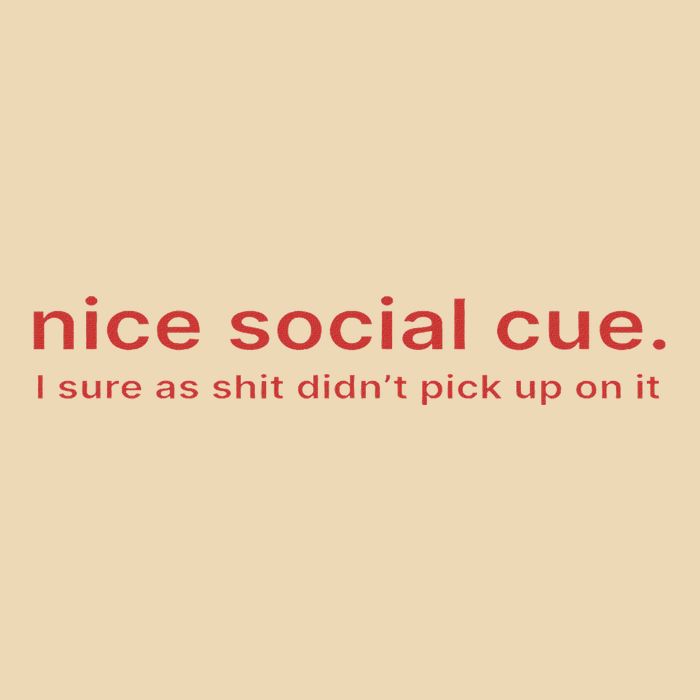 Nice Social Cue I Sure As Shit Didn’T Pick Up On It Drawstring Bag