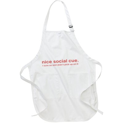 Nice Social Cue I Sure As Shit Didn’T Pick Up On It Apron