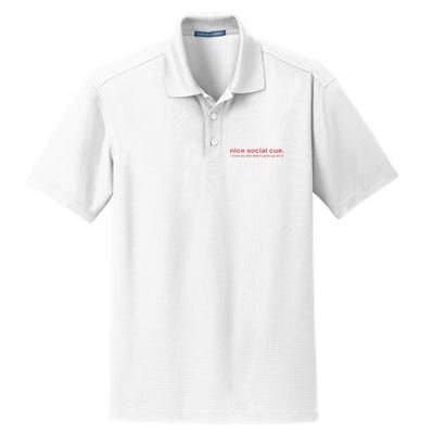 Nice Social Cue I Sure As Shit Didn’T Pick Up On It Dry Zone Grid Polo