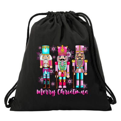 Nutcracker Squad Christmas Ballet Xmas Drawstring Bag