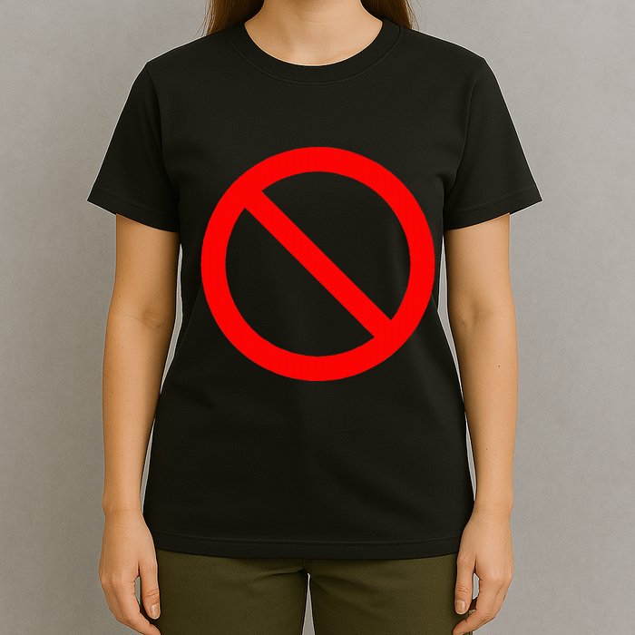 No Symbol Circle Sign Ban Banned Prohibited Cancel T-Shirt