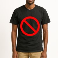 No Symbol Circle Sign Ban Banned Prohibited Cancel Tall T-Shirt