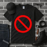 No Symbol Circle Sign Ban Banned Prohibited Cancel Tall T-Shirt