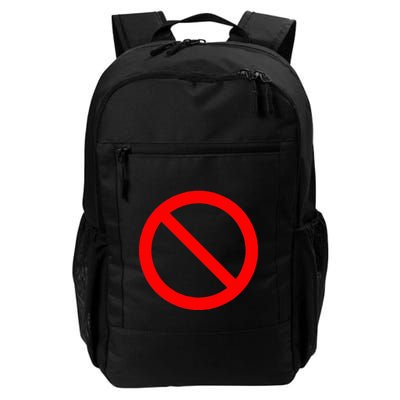 No Symbol Circle Sign Ban Banned Prohibited Cancel Backpack