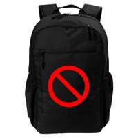 No Symbol Circle Sign Ban Banned Prohibited Cancel Backpack