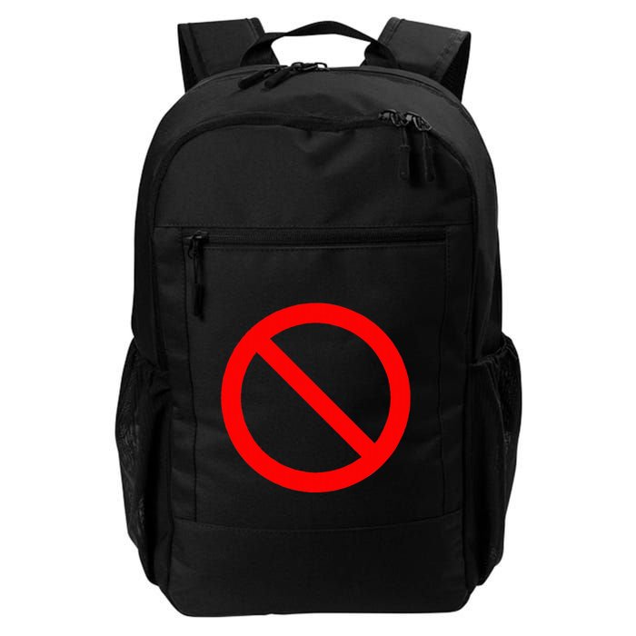 No Symbol Circle Sign Ban Banned Prohibited Cancel Backpack