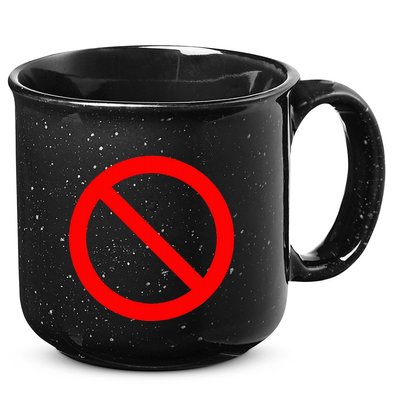No Symbol Circle Sign Ban Banned Prohibited Cancel 15oz Campfire Ceramic Mug