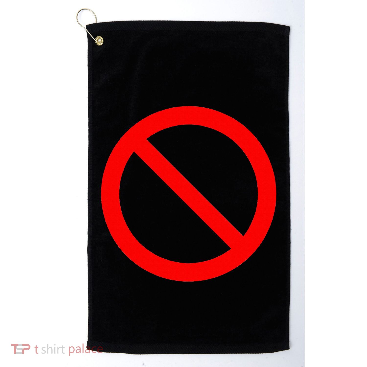 No Symbol Circle Sign Ban Banned Prohibited Cancel Golf Towel
