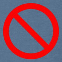 No Symbol Circle Sign Ban Banned Prohibited Cancel Garment-Dyed Sweatshirt