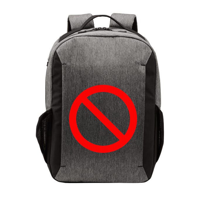 No Symbol Circle Sign Ban Banned Prohibited Cancel Vector Backpack