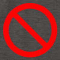 No Symbol Circle Sign Ban Banned Prohibited Cancel Vector Backpack