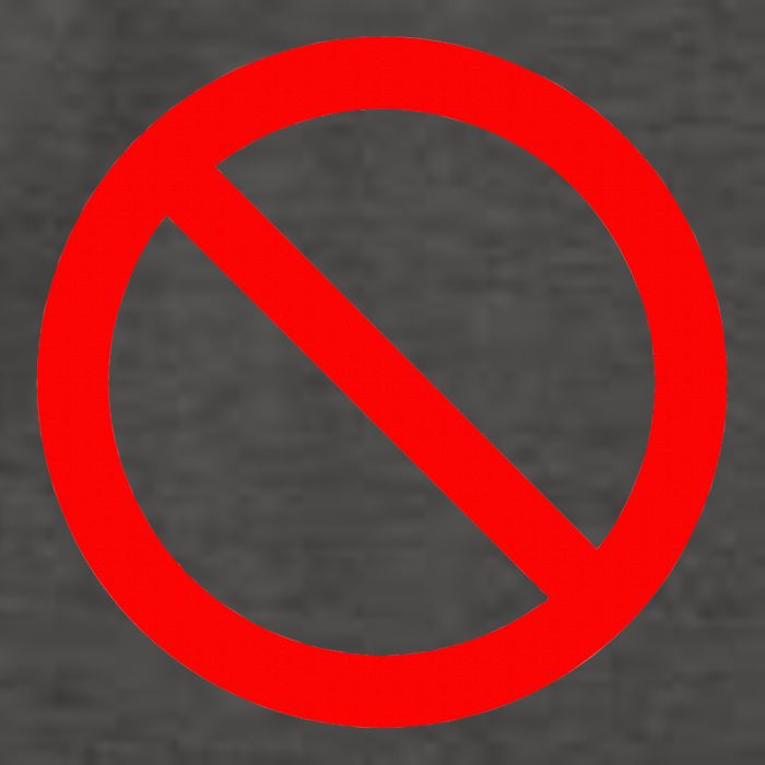 No Symbol Circle Sign Ban Banned Prohibited Cancel Vector Backpack