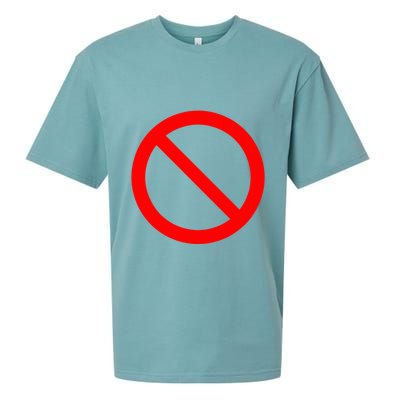 No Symbol Circle Sign Ban Banned Prohibited Cancel Sueded Cloud Jersey T-Shirt