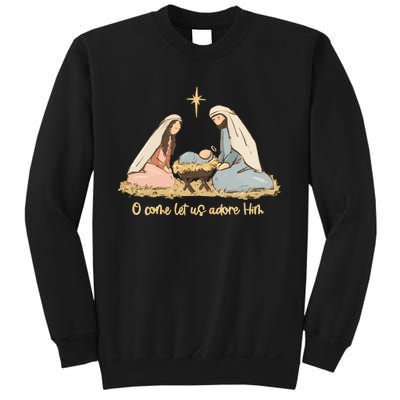 Nativity Scene Christian Christmas Sweatshirt