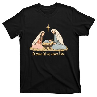 Nativity Scene Christian Christmas T-Shirt