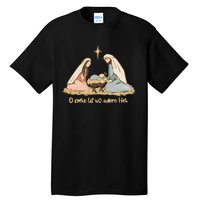 Nativity Scene Christian Christmas Tall T-Shirt