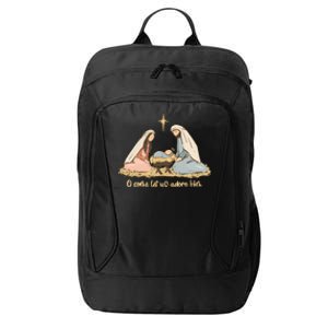 Nativity Scene Christian Christmas City Backpack