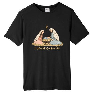 Nativity Scene Christian Christmas Tall Fusion ChromaSoft Performance T-Shirt