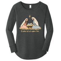 Nativity Scene Christian Christmas Women's Perfect Tri Tunic Long Sleeve Shirt