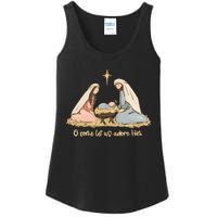 Nativity Scene Christian Christmas Ladies Essential Tank