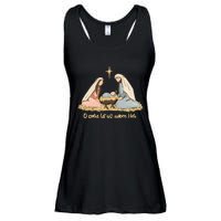 Nativity Scene Christian Christmas Ladies Essential Flowy Tank